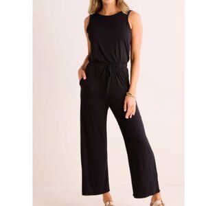 Avara Heidi Elegant Black Sleeveless Jumpsuit Size Large NWT